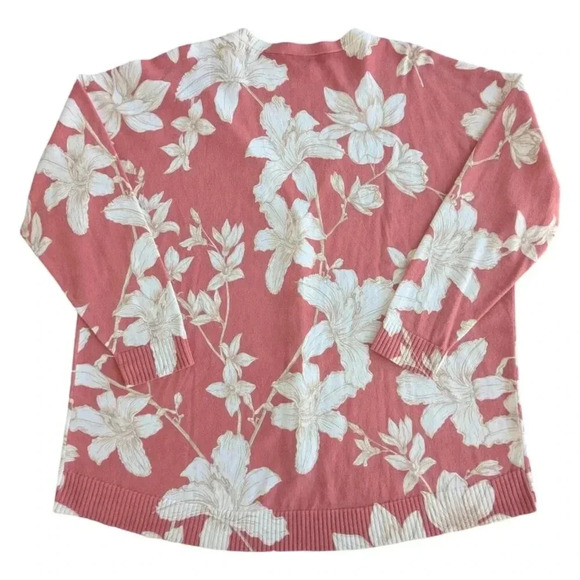 BEAUTIFUL by Lawrence Zarian Floral Print Cardigan Size XL - Picture 7 of 8